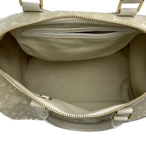 Louis Vuitton Lin Speedy Monogram Handbag Dune